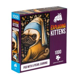 Puzzles Exploding Kittens 1000 piezas: Pug with a Pearl Earring (Preventa)