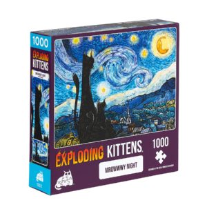 Puzzles Exploding Kittens 1000 piezas: Mrowwwy Night (Preventa)