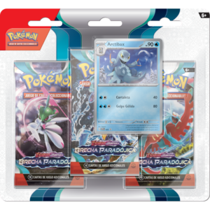 Pokémon JCC- Escarlata & Púrpura “Brecha Paradójica”: Paquete de 3 Mejoras Arctibax (Español) (Preventa)