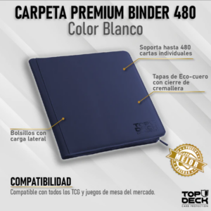 Carpeta Top Deck Premium Binder 480 Color Azul
